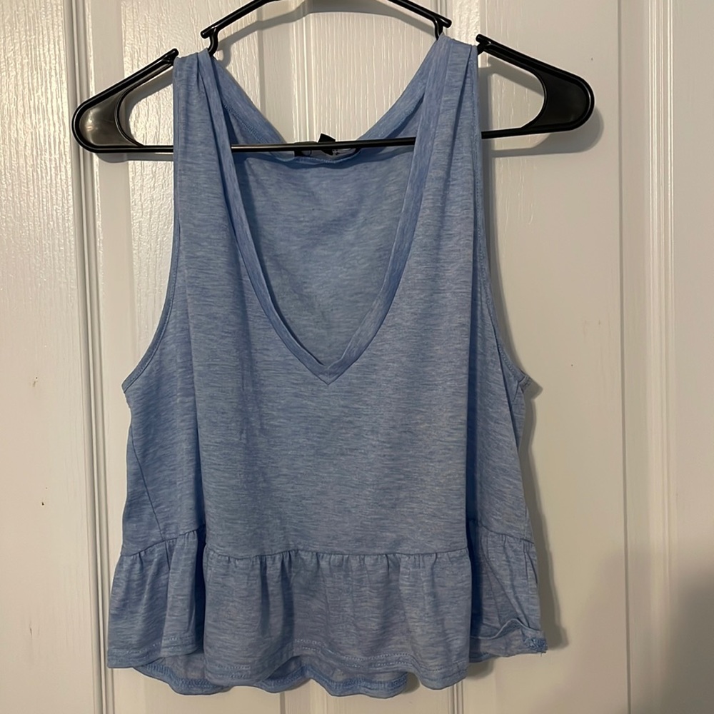 Blue lulus blouse